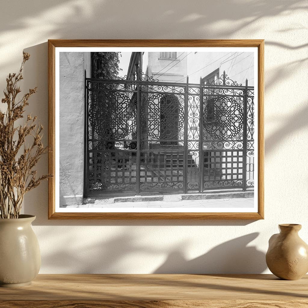Charleston SC Architecture Gate, 1953