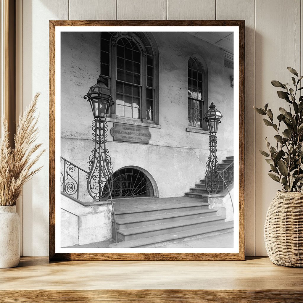 Vintage Charleston Architecture Photo, SC 1804