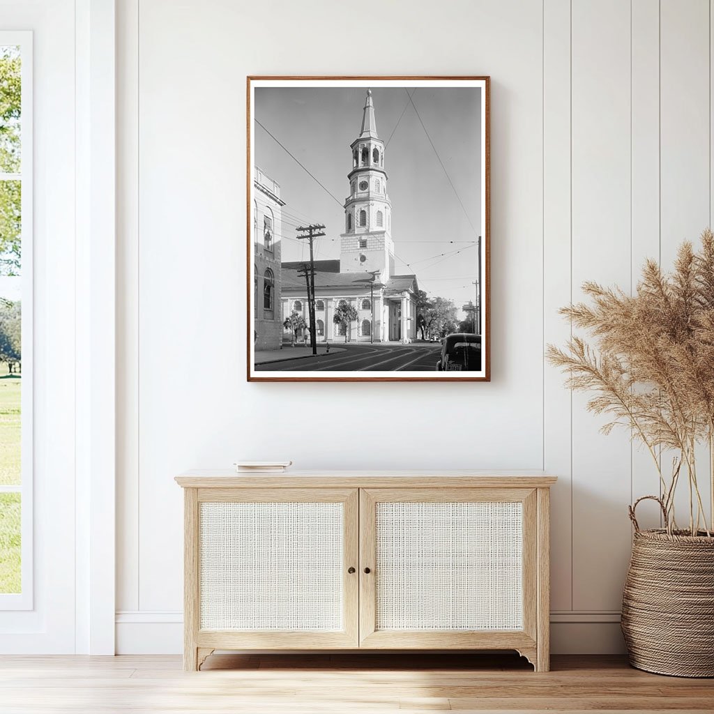 Vintage Charleston Episcopal Church Photo, SC 1752-1761