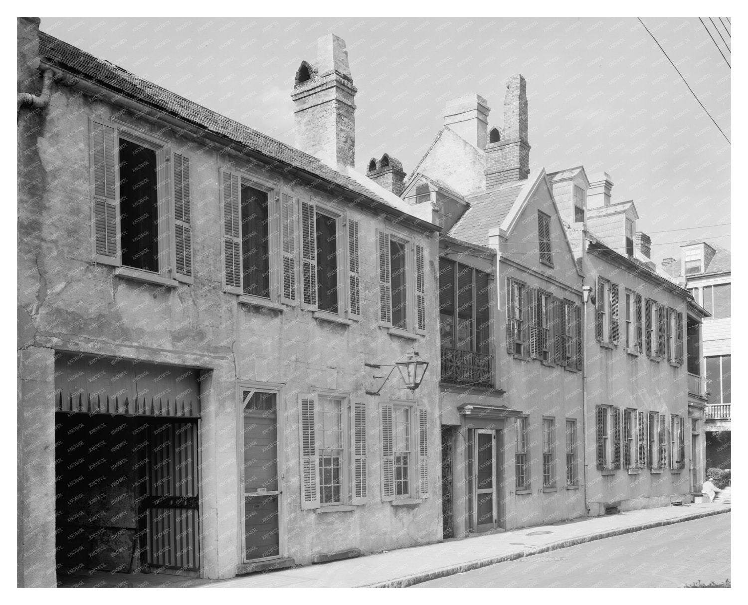 Charleston SC Vintage Architecture Photo 1953
