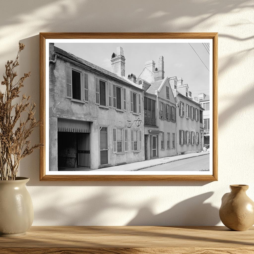 Charleston SC Vintage Architecture Photo 1953