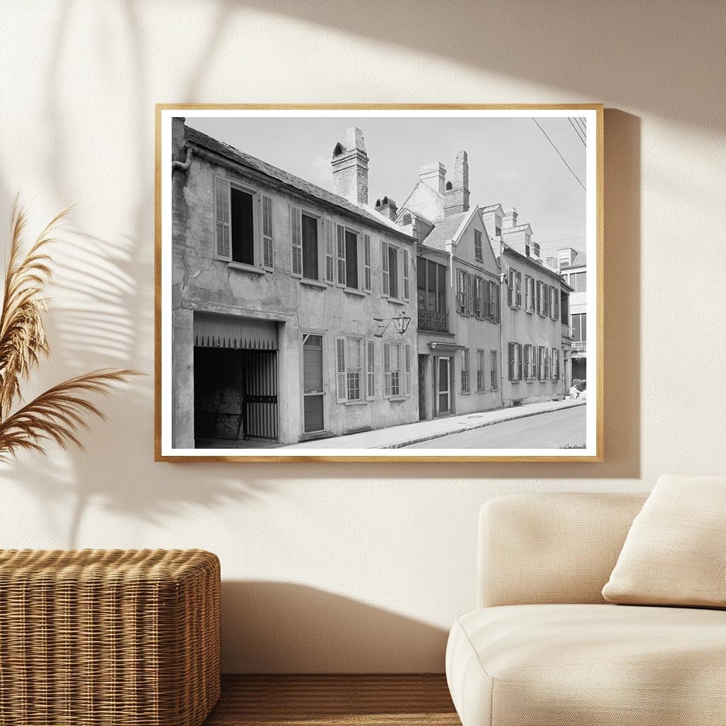Charleston SC Vintage Architecture Photo 1953