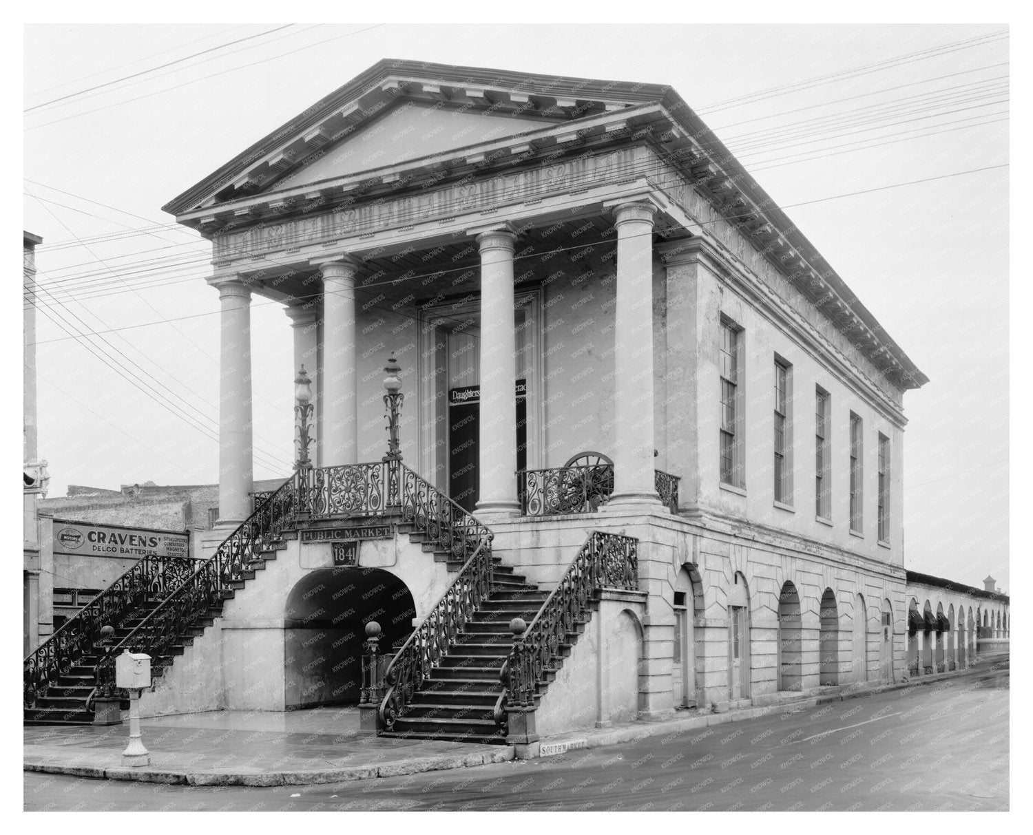 Charleston SC Architecture 1953 Vintage Photograph