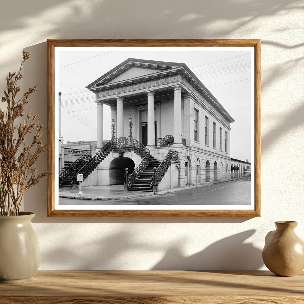 Charleston SC Architecture 1953 Vintage Photograph