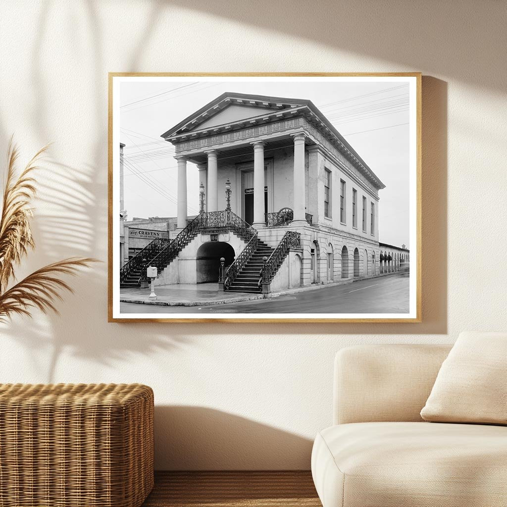 Charleston SC Architecture 1953 Vintage Photograph