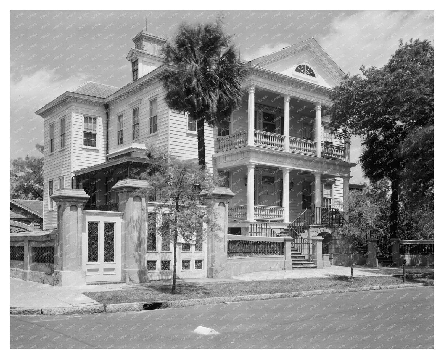 Dr. Josiah Smith House, Charleston SC, 1815 Vintage Photo