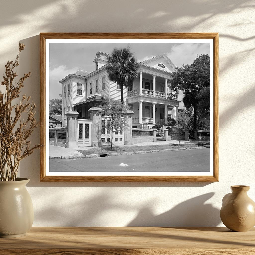 Dr. Josiah Smith House, Charleston SC, 1815 Vintage Photo