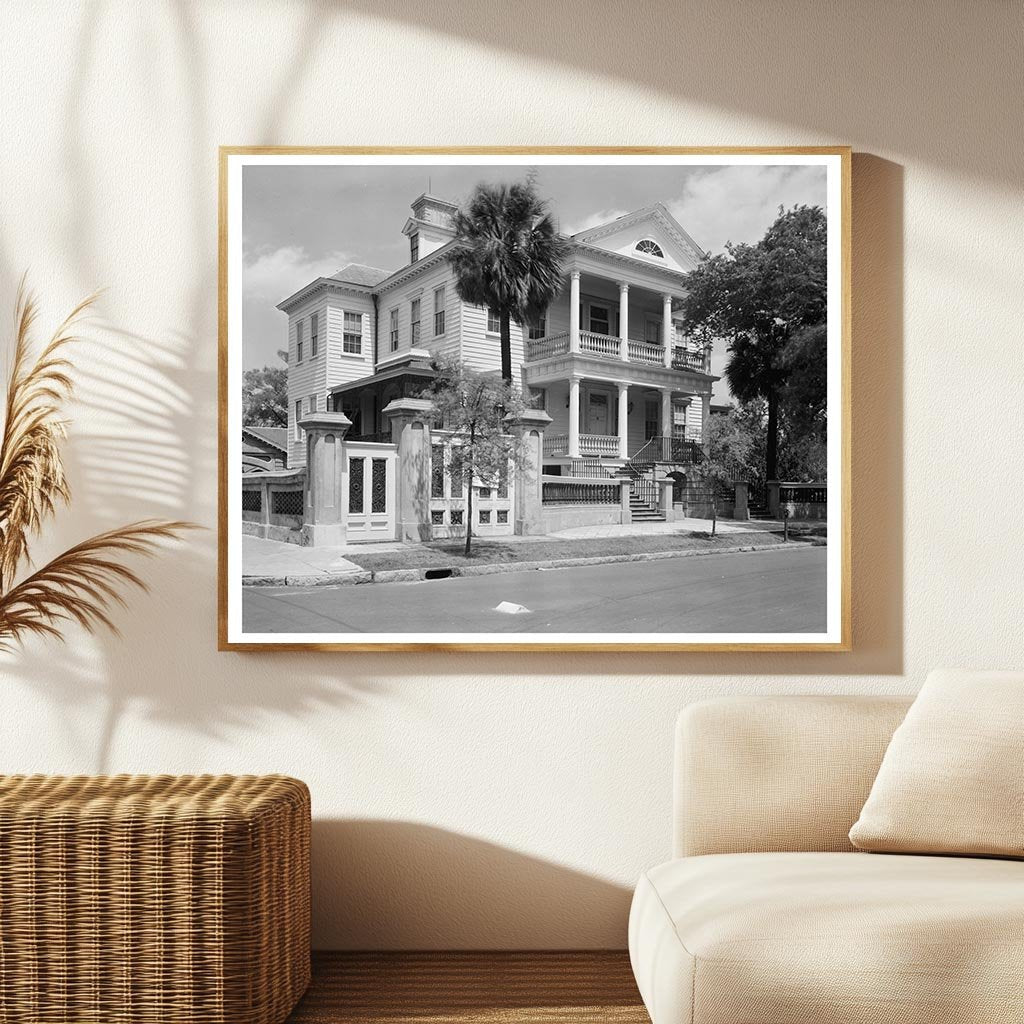 Dr. Josiah Smith House, Charleston SC, 1815 Vintage Photo