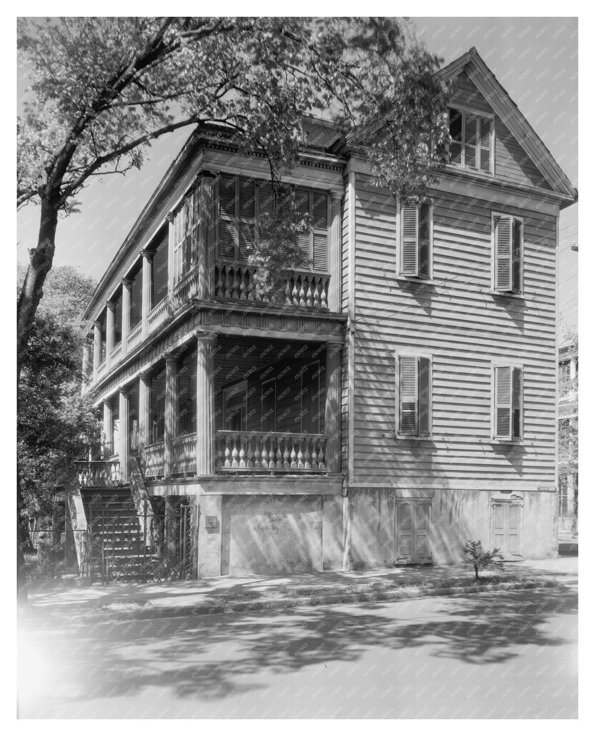 Historic Charleston Architecture Photo, SC 1953