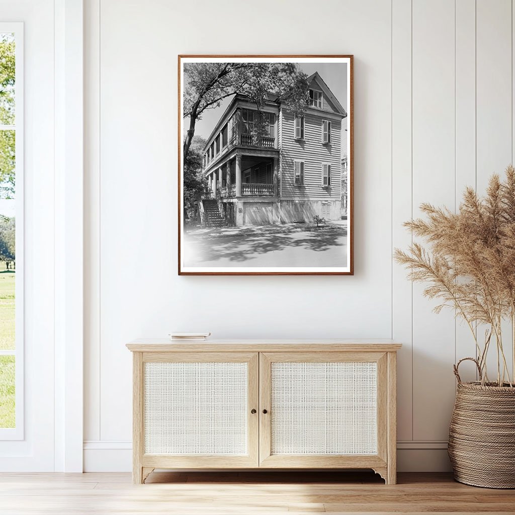 Historic Charleston Architecture Photo, SC 1953