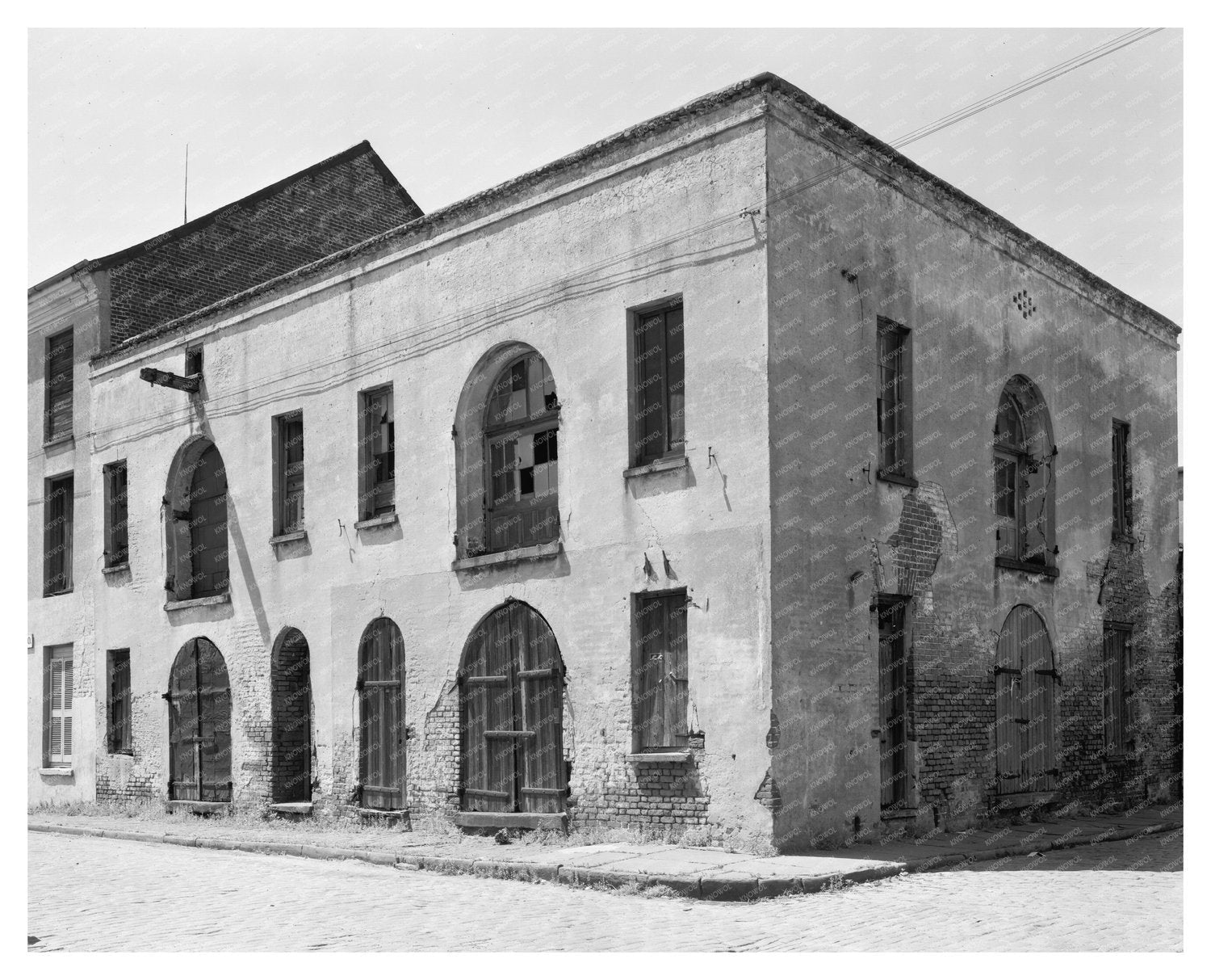 Charleston SC Abandoned Building Photo 1953