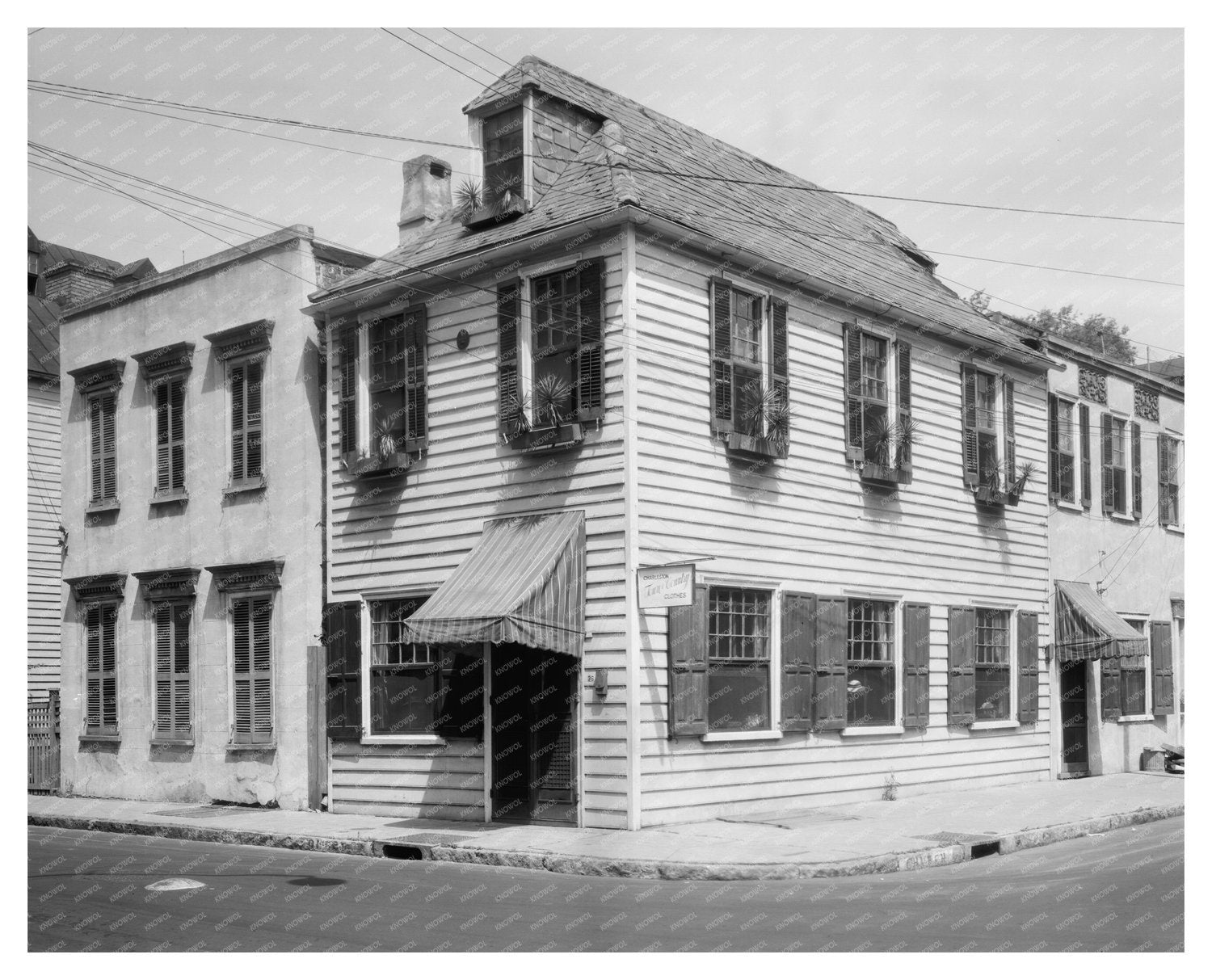 Charleston Architecture 1953: Historic Homes Photo