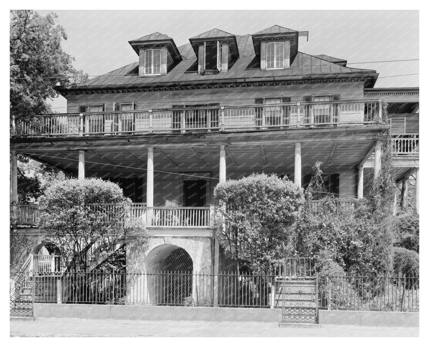 Charleston SC Vintage Home Architecture Photo 1953