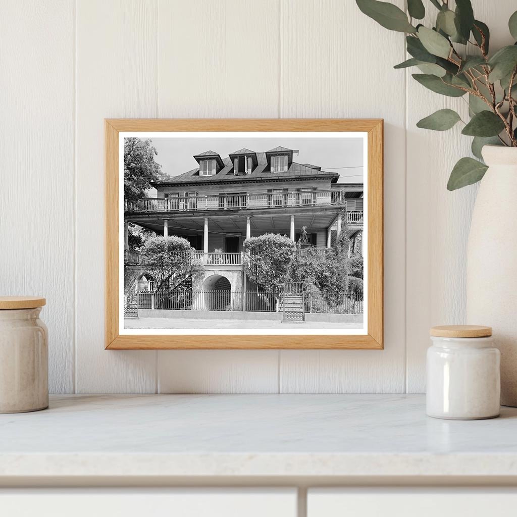 Charleston SC Vintage Home Architecture Photo 1953