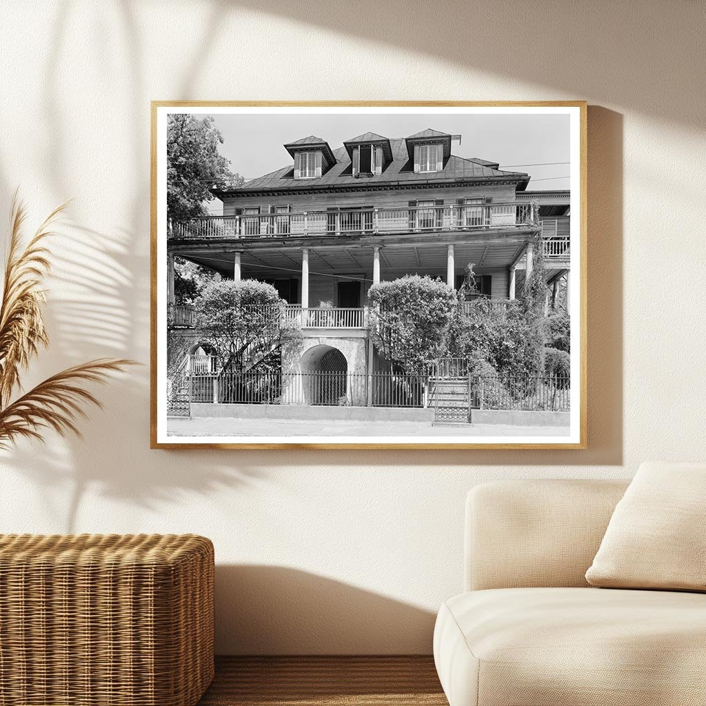 Charleston SC Vintage Home Architecture Photo 1953