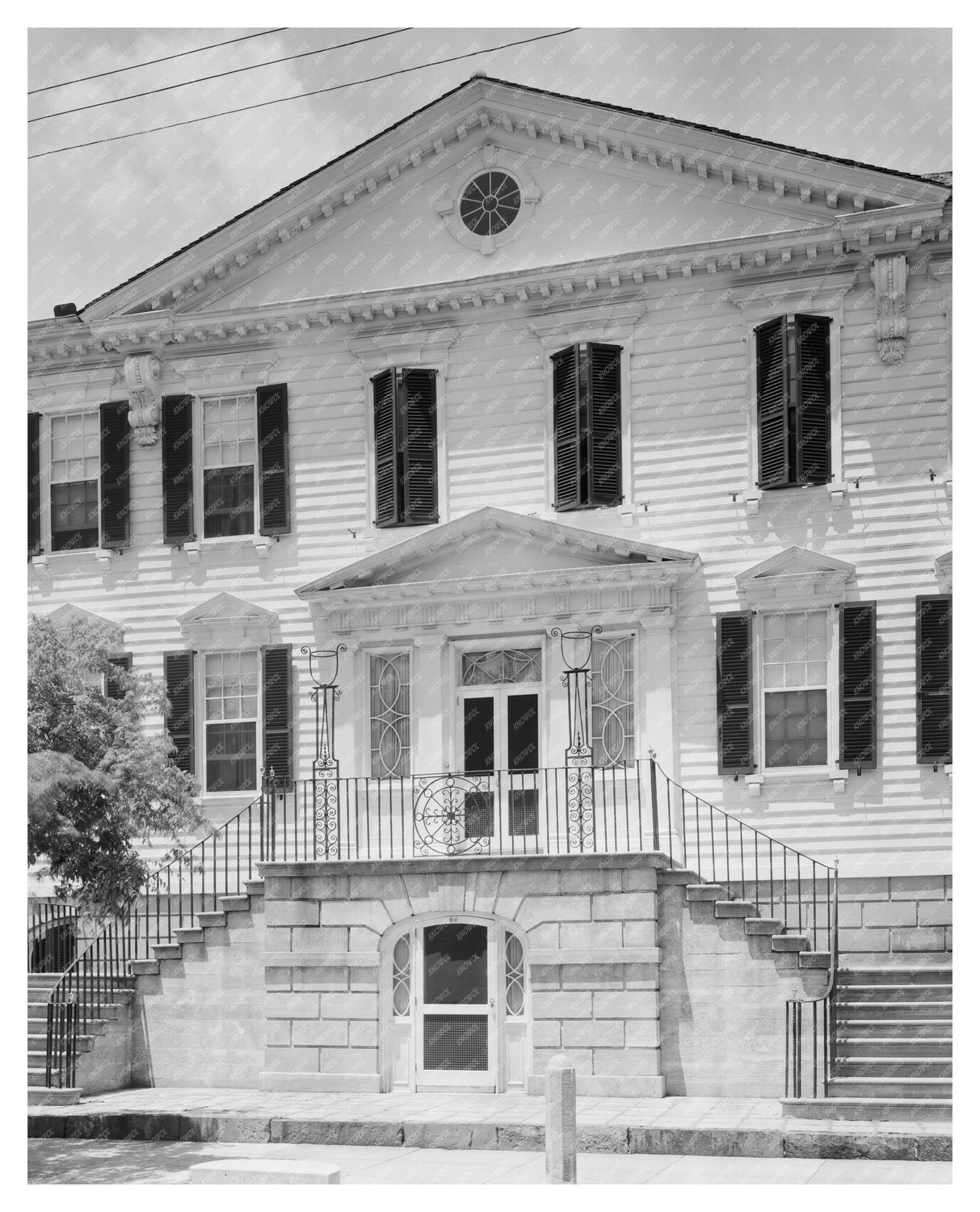 William Gibbes House, Charleston SC, 1789 Vintage Photo