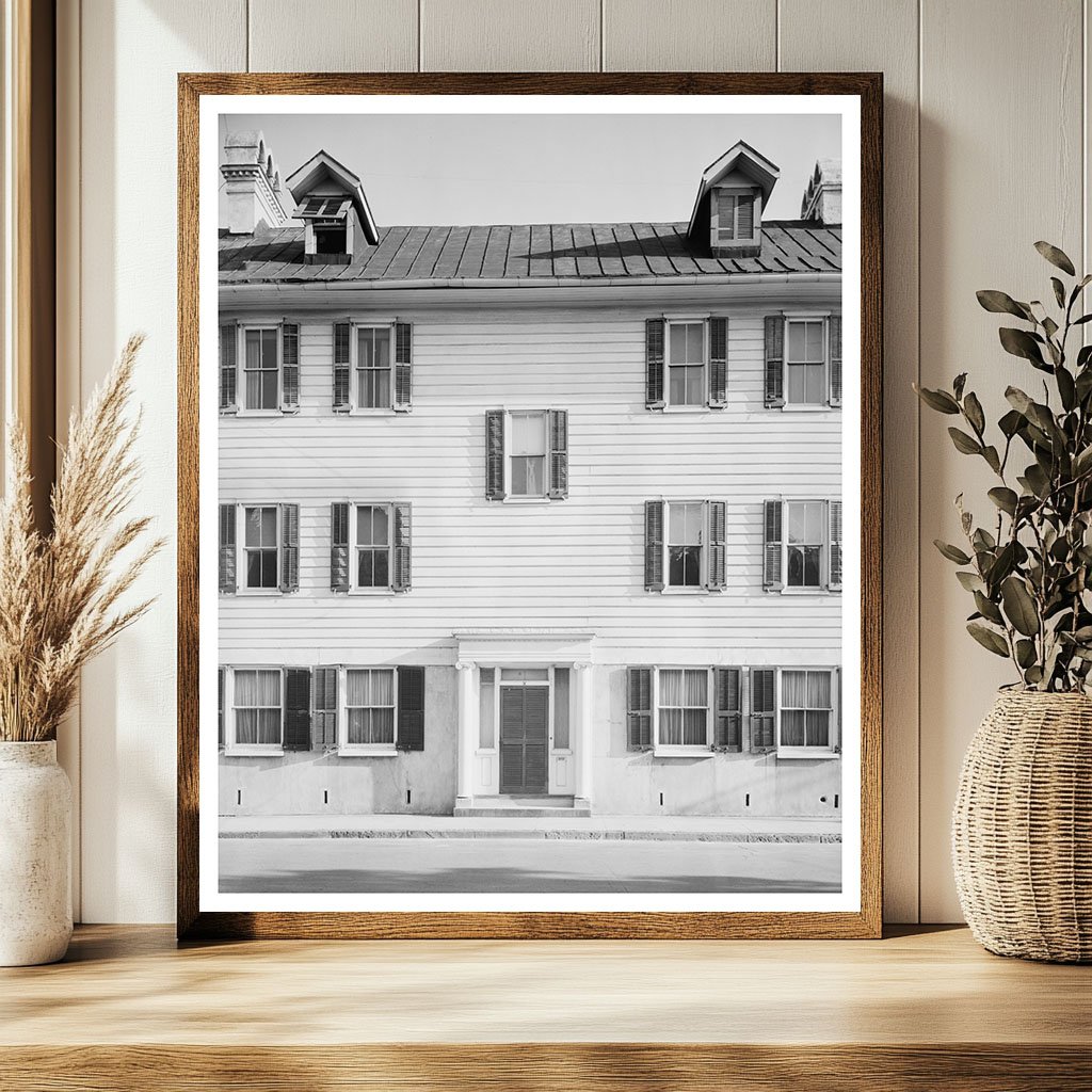 James W. Wilkerson House, Charleston SC, 1953 Photo