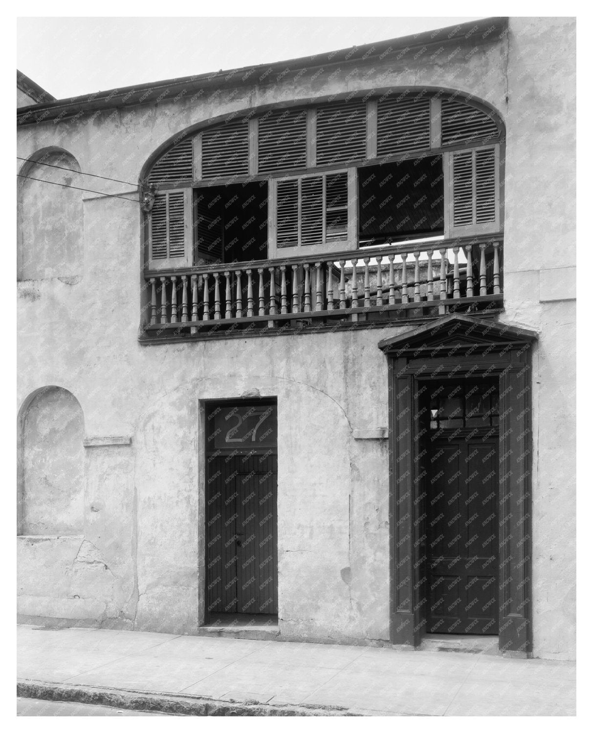 Vintage Charleston Architecture Photo, SC 20th Century