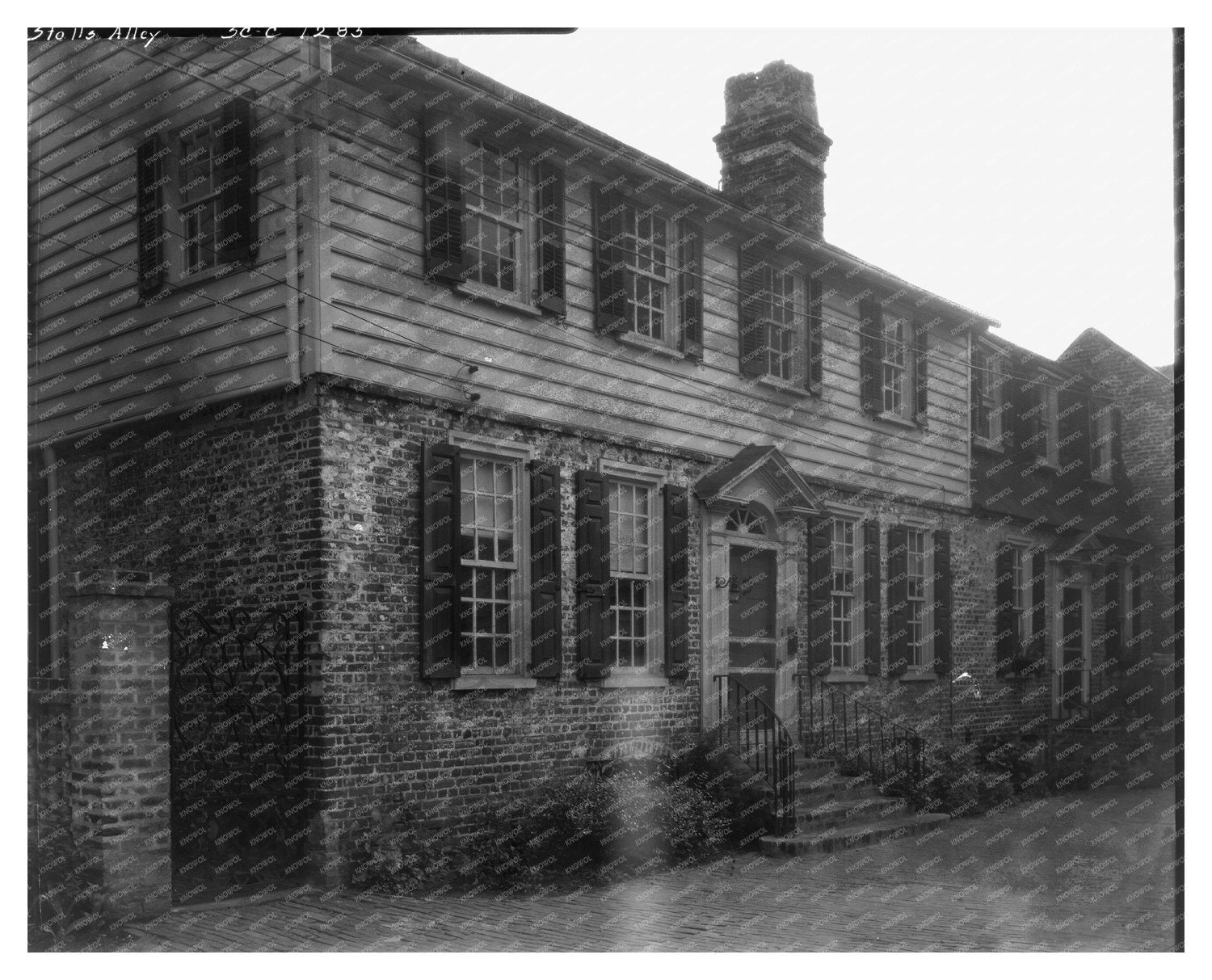 Stolls Alley, Charleston SC, 1953 Vintage Photograph