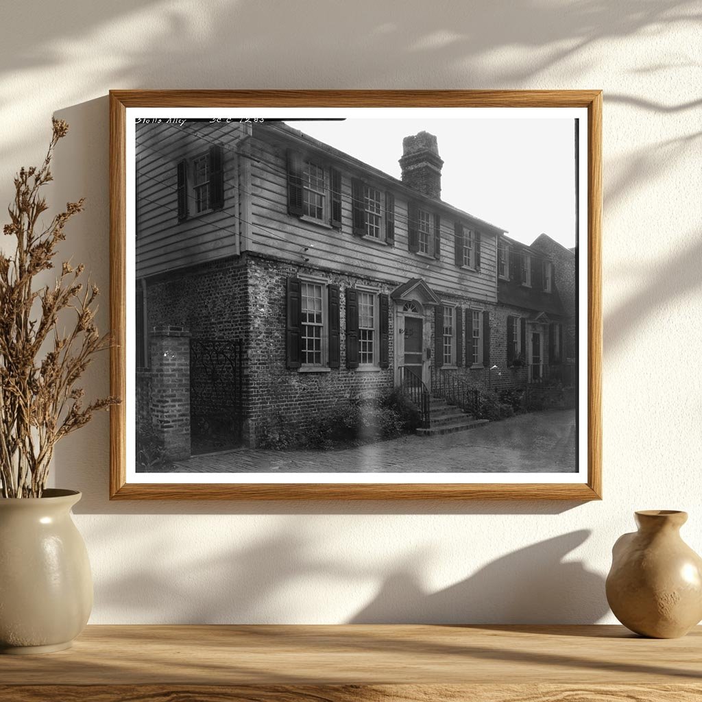 Stolls Alley, Charleston SC, 1953 Vintage Photograph