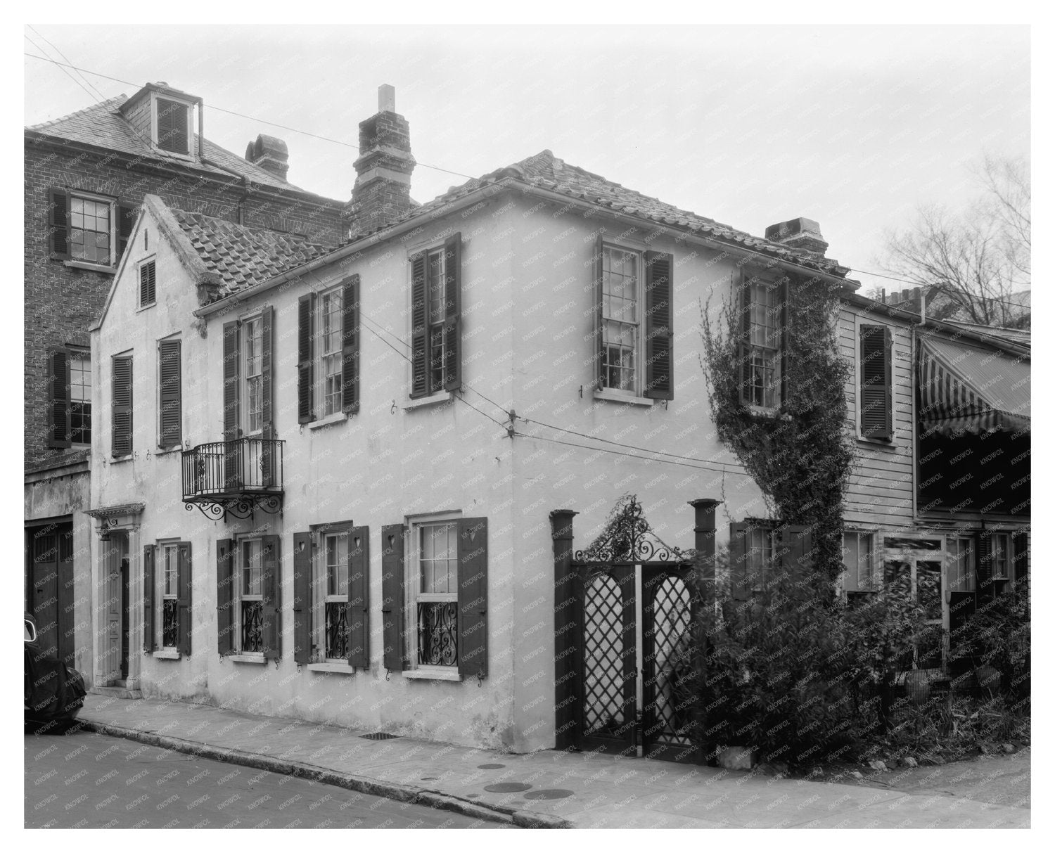 Vintage Charleston Architecture, South Carolina, 20th Centur