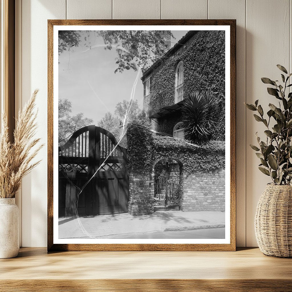 Charleston SC Iron Gate Vintage Photo 1864-1952