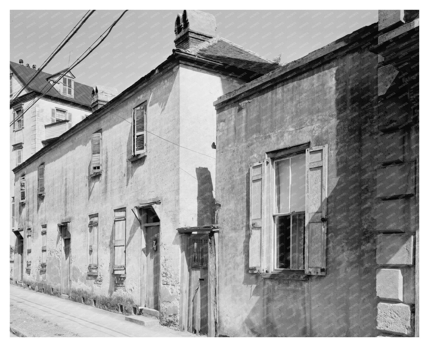 Charleston SC Intersection Photo, Carnegie Survey 20th Centu