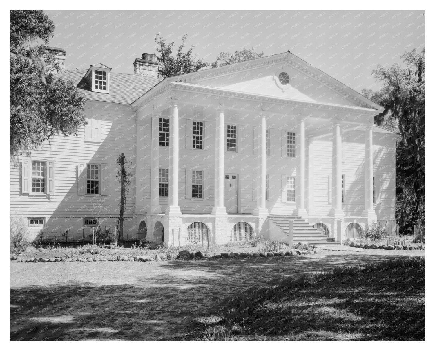 Historic 1735 Building in McClellanville, SC - 1938 Photo