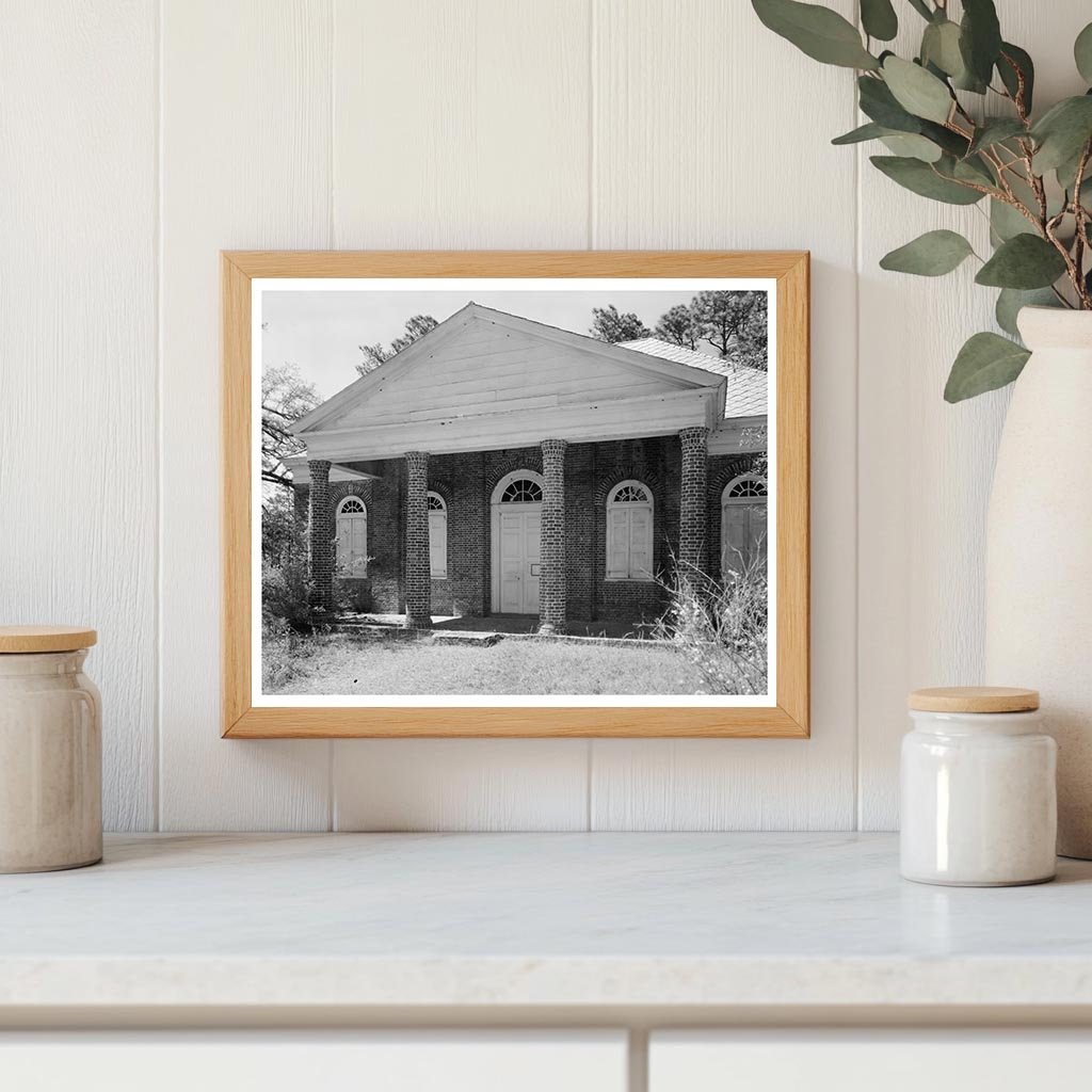 Huguenot Church McClellanville SC 1768 Vintage Photo