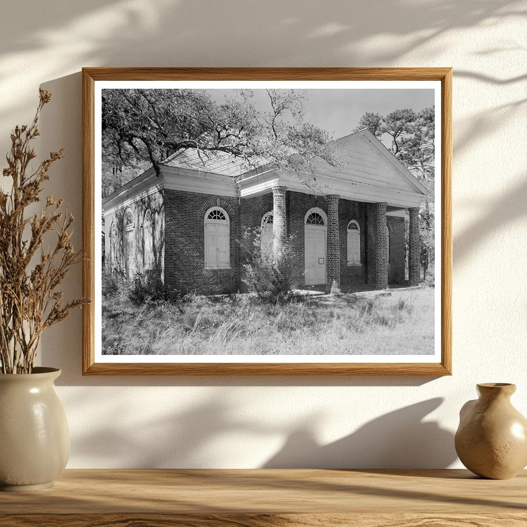 Huguenot Church, McClellanville, SC - 1938 Vintage Photo