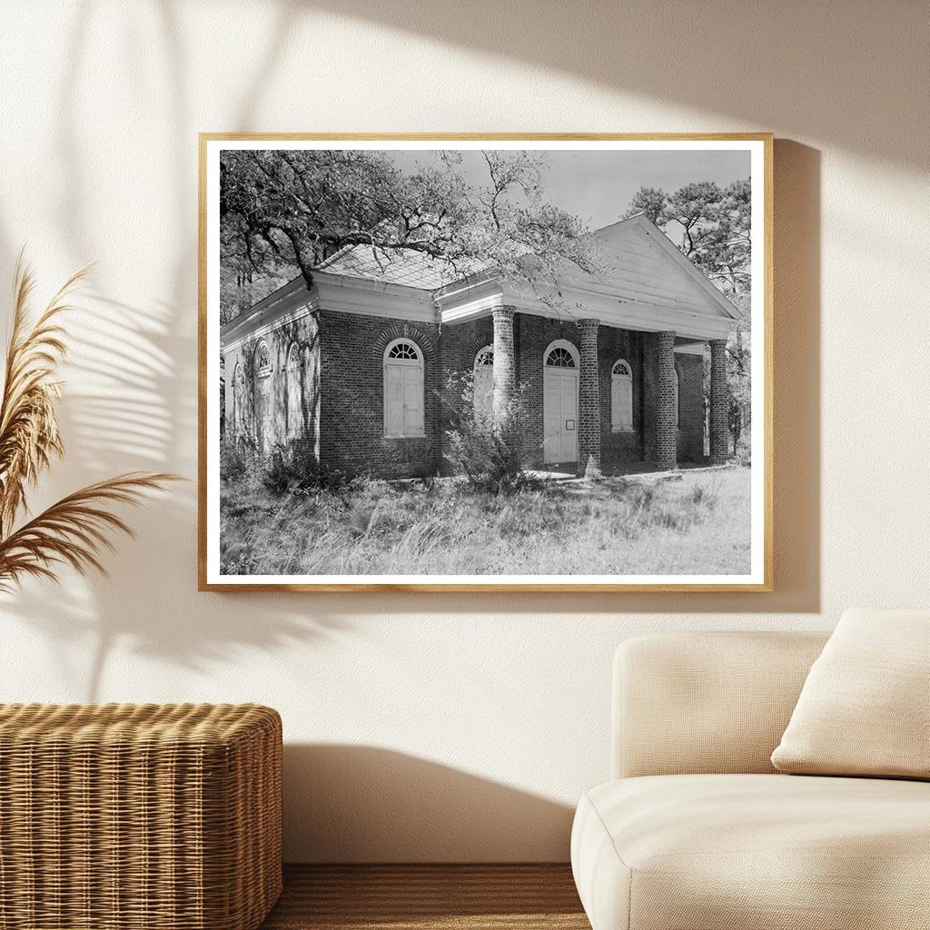 Huguenot Church, McClellanville, SC - 1938 Vintage Photo