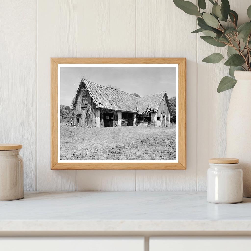 Historic 1699 Wooden House in Huger, SC - 1938 Photo