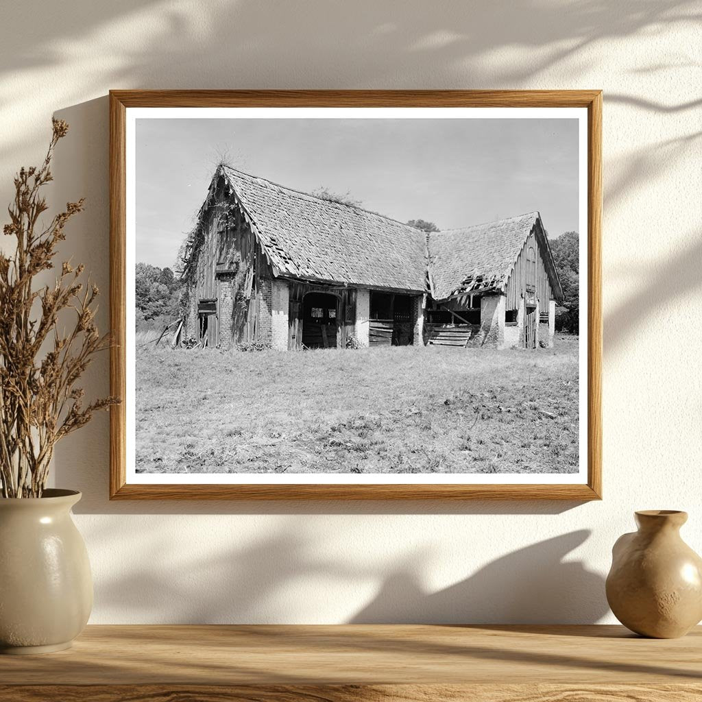 Historic 1699 Wooden House in Huger, SC - 1938 Photo