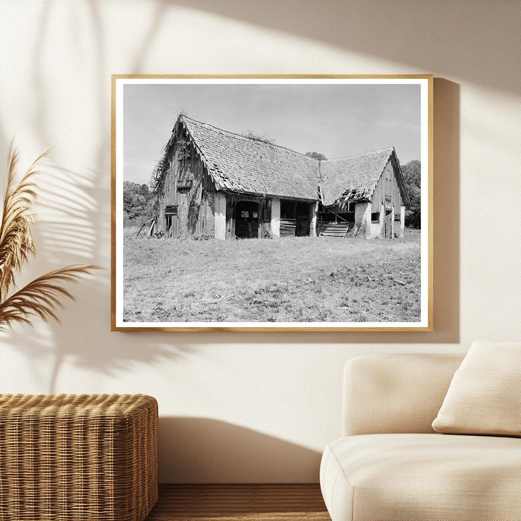 Historic 1699 Wooden House in Huger, SC - 1938 Photo