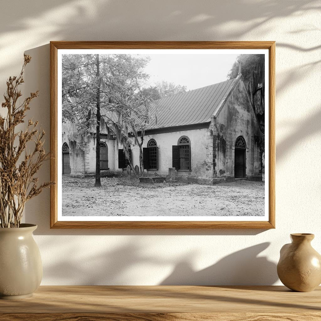 Charleston SC Church Photo 1938 - Colonial Architecture