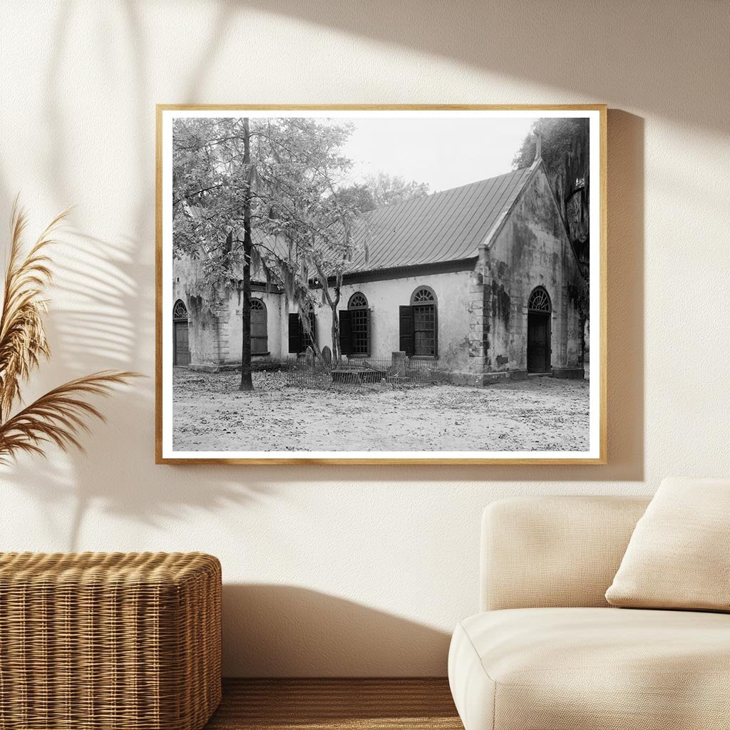 Charleston SC Church Photo 1938 - Colonial Architecture
