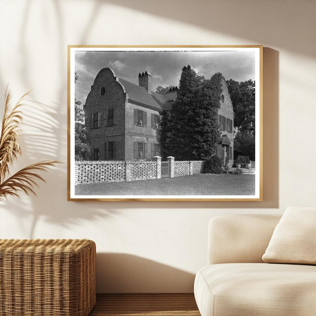 Historic Estate near Ashley River, SC 1755, 1938 Photo