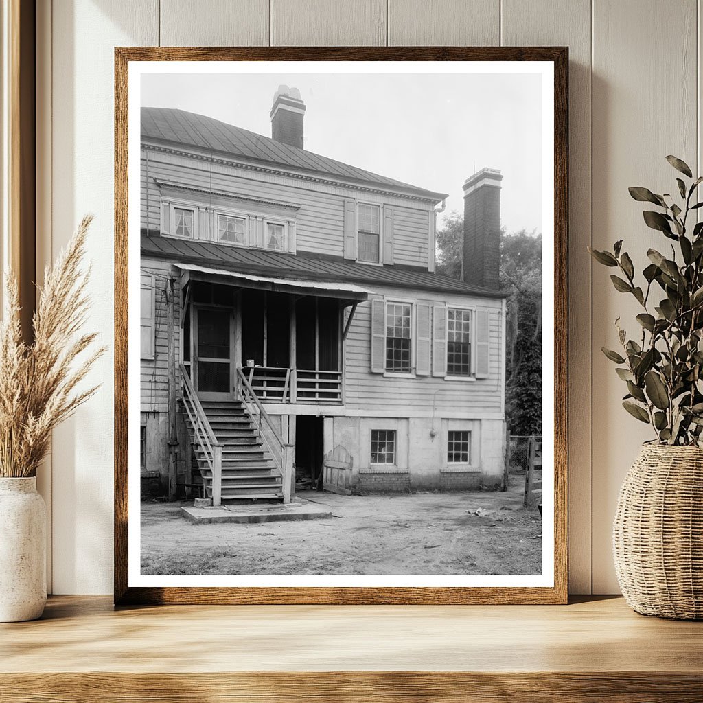 Eutaw Springs SC Plantation House 1805 Historical Photo