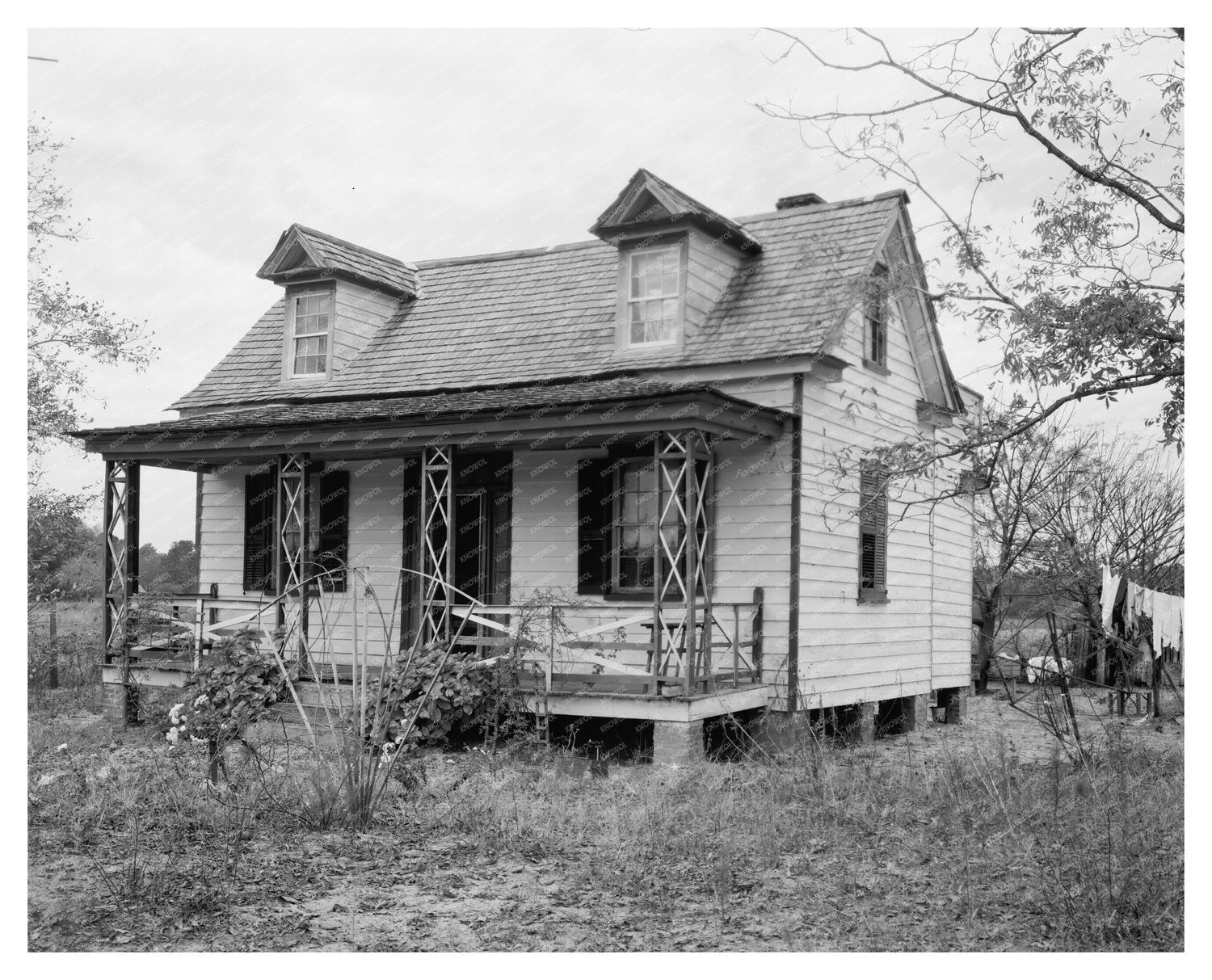 Georgetown SC Architecture: Vintage Cabin Photo 1953