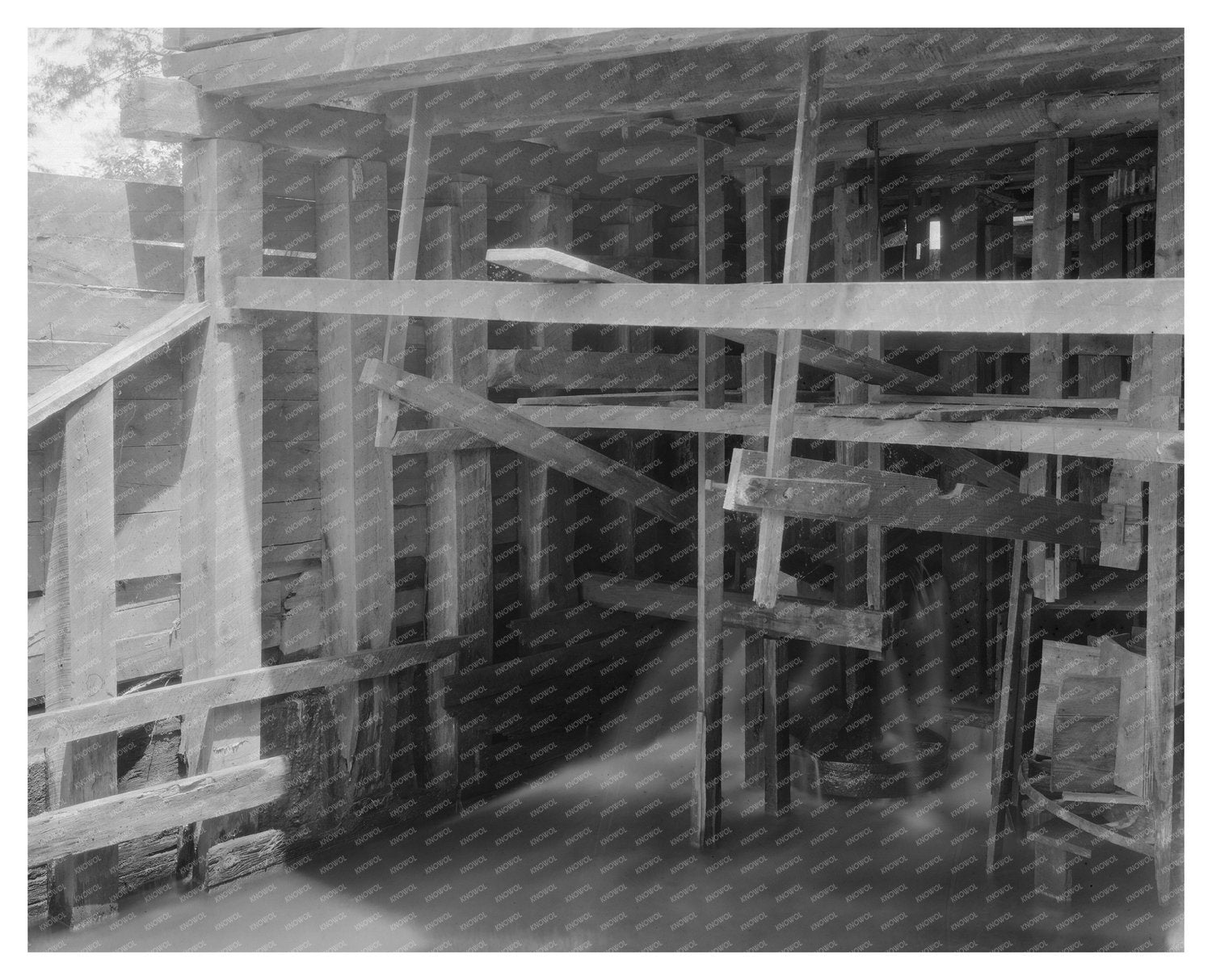 Water Mill in Accomack County, VA - 1980s Historical Photo