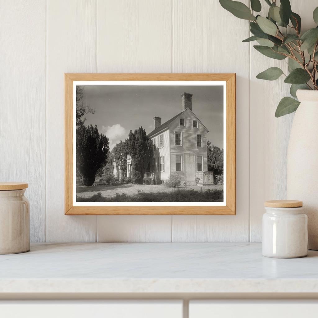 1800s House in Accomack County, VA - Vintage Photo 1953