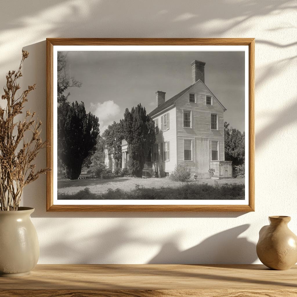 1800s House in Accomack County, VA - Vintage Photo 1953