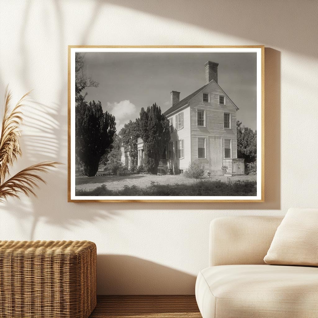 1800s House in Accomack County, VA - Vintage Photo 1953