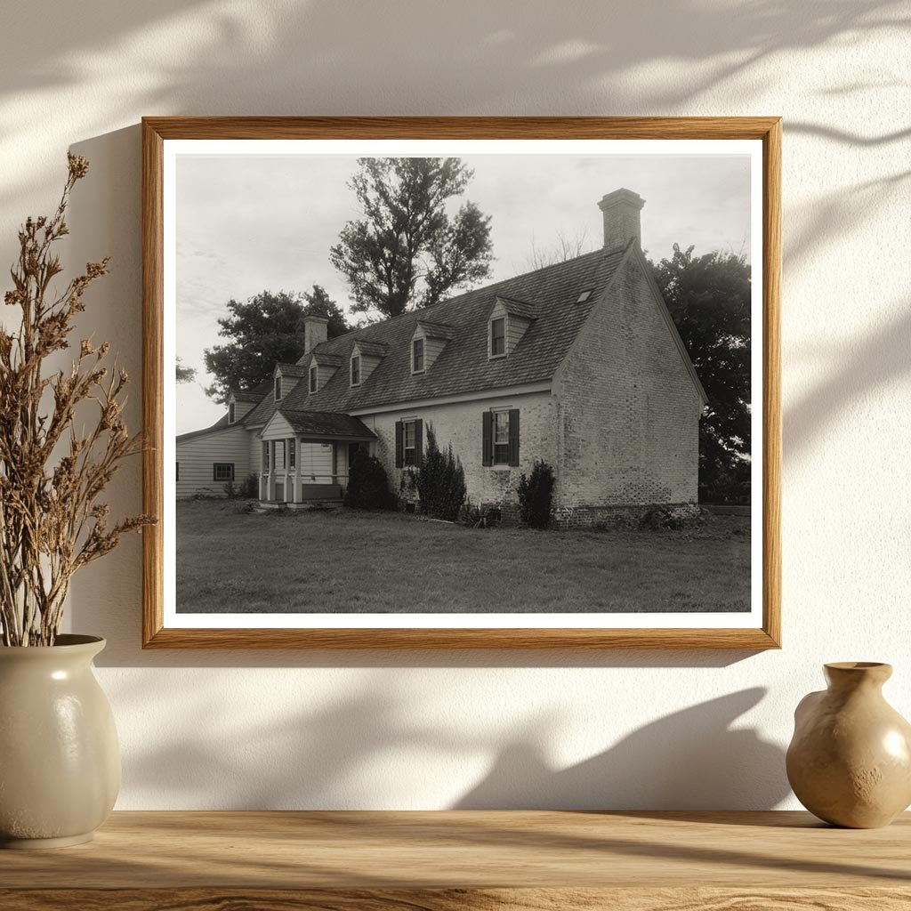 Historic Quinby Home, Virginia, 1673 - Vintage Photograph