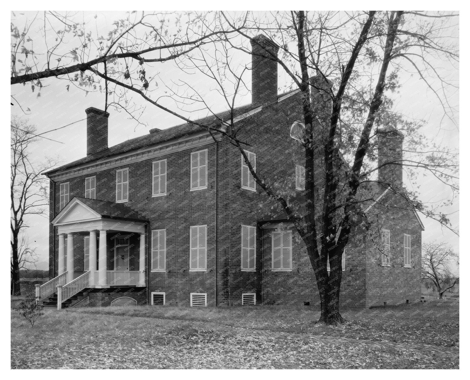 Old Carr Place, Charlottesville VA, 1819 Historic Photo