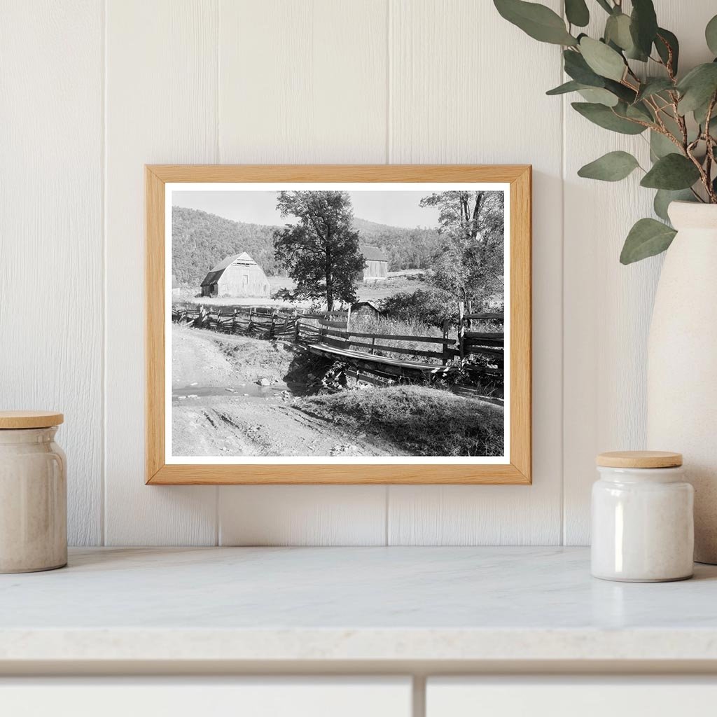 Browns Cove, VA Vintage Architecture Photo 20th Century