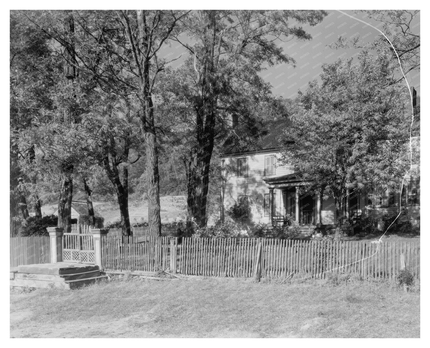 Browns Cove, VA Vintage Architecture Photo, Early 1900s