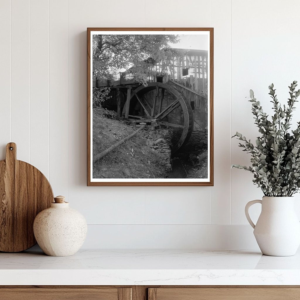 Gordonsville VA Waterwheels Photo, Early 1900s