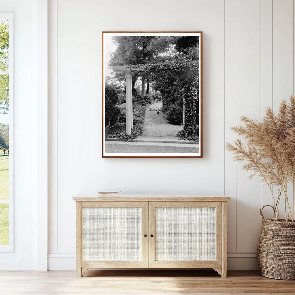 Vintage Garden Arbor Photo, Greenwood VA, 20th Century