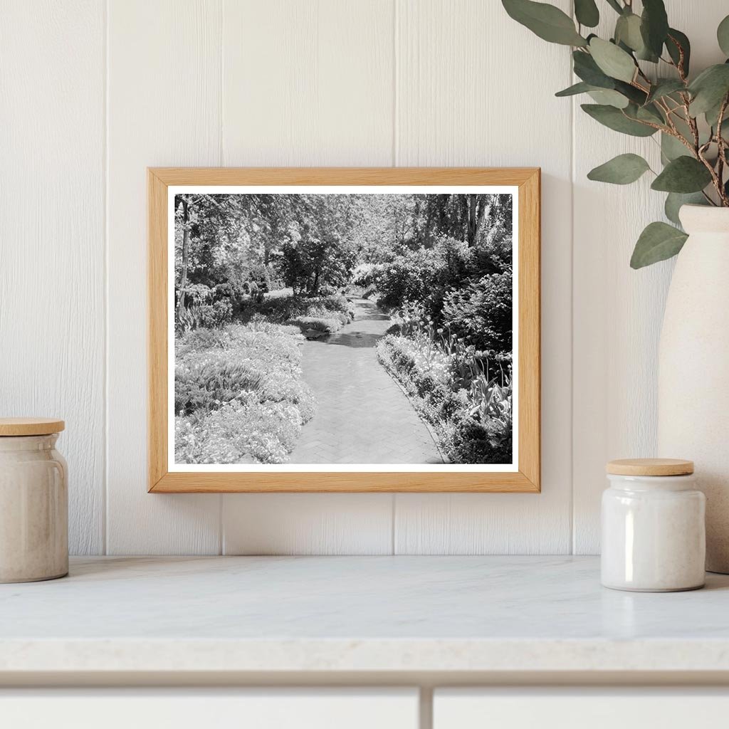 Early 1900s Garden Landscape in Greenwood, Virginia